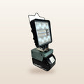 Makita-compatible 18V LED Camp Light from Mr Swagman: on an 18V battery, white light on