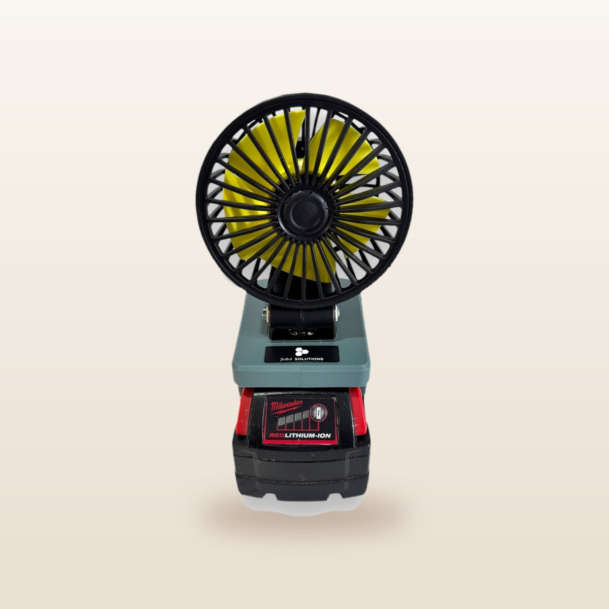 Milwaukee-compatible 18V 100mm Fan: front view of the fan blades