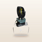 Makita-compatible 18V 100mm Fan: on an 18V battery, standing on its box