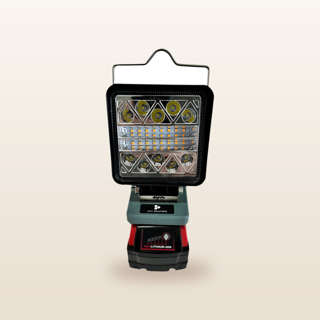 Milwaukee-compatible 18V LED Camp Light: front view of the LED panel