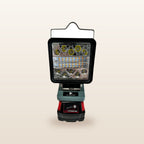 Milwaukee-compatible 18V LED Camp Light: front view of the LED panel