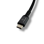 160W USB-C Car Charger + 240W USB-C Cable: close-up of the braided USB-C plug