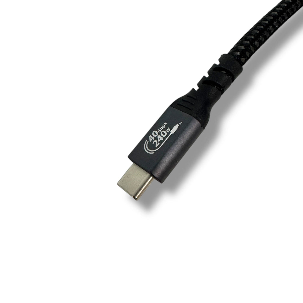 160W USB-C Car Charger + 240W USB-C Cable: USB-C plug, angled close-up