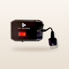Makita-compatible 18V to 12V Power Supply + Auto Charger Bundle: digital voltage display lit