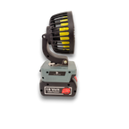 Bosch-compatible 18V 100mm Fan: side view of the fan head