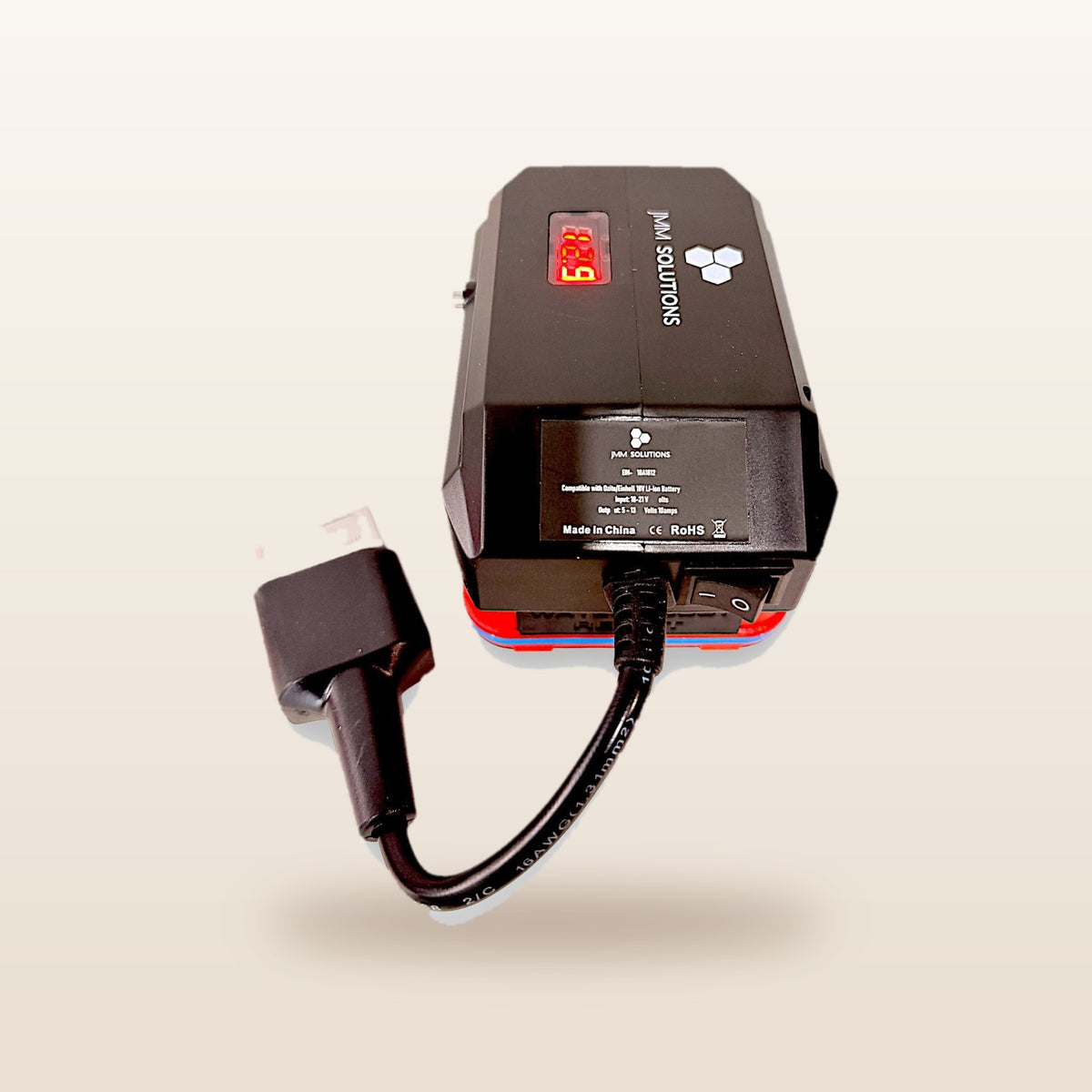 Ozito/Einhell-compatible 18V to 12V Step Down Power Supply: rear view showing the Anderson lead