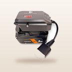 AEG-compatible 18V to 12V Power Supply + Auto Charger Bundle: on an 18V tool battery, with Anderson plug lead