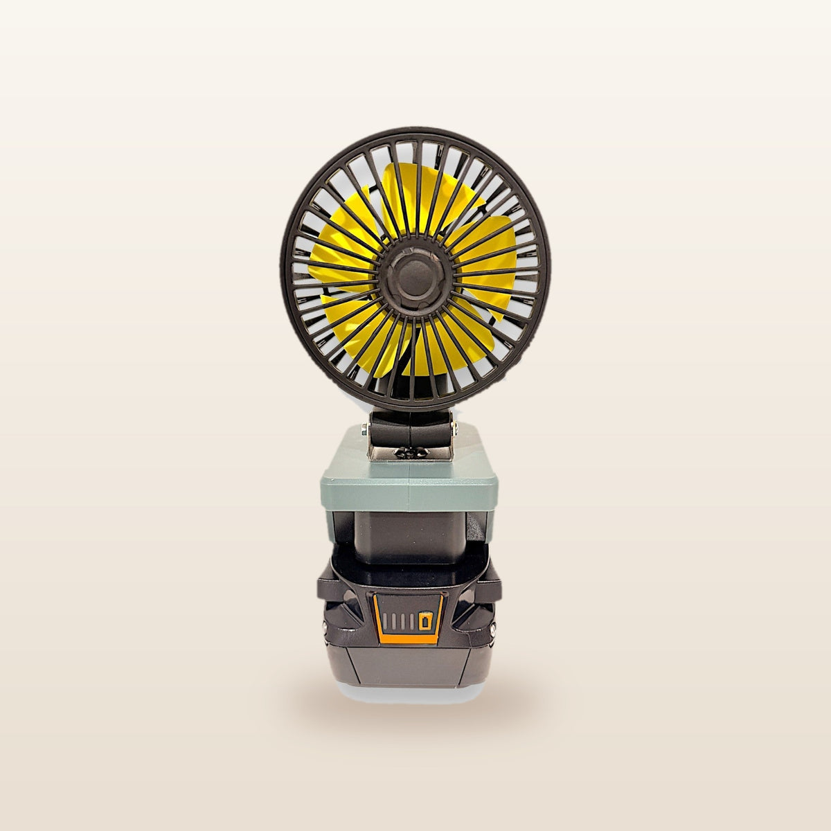 AEG-compatible 18V LED Light & Fan Bundle: fan, front view of the fan blades