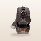 AEG-compatible Volt Step Down PRO + Auto Charger Bundle: front view showing the capped 12V socket