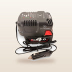 Milwaukee-compatible Volt Step Down PRO + Auto Charger Bundle: in-car battery charger with an 18V battery and 12V plug lead