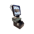 HiKOKI-compatible 18V LED Camp Light from Mr Swagman: on an 18V battery, white light on