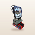 Ozito/Einhell-compatible 18V LED Camp Light from Mr Swagman: on an 18V battery, white light on