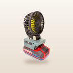 Ozito/Einhell-compatible 18V 100mm Fan: on an 18V battery, other side