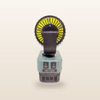 HiKOKI-compatible 18V LED Light & Fan Bundle: fan, rear view showing the USB ports