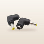Right-Angle DC Adaptor Tips, Strip of 8: pair of right-angle DC adaptors, yellow tip