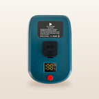 Makita-compatible USB-C 65W PD Charger from Mr Swagman: top of the adaptor with USB-C port and digital display