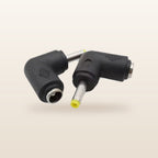 Right-Angle DC Adaptor Tips, Strip of 8: pair of right-angle DC adaptors, yellow tip, slim size