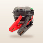 Bosch-compatible 18V Jump Starter: angled view with the clamps