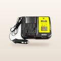 DeWalt-compatible Balanced Auto Charger from Mr Swagman: balanced charger with 12V plug lead