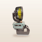 HiKOKI-compatible 18V 100mm Fan: side view of the fan head