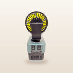 HiKOKI-compatible 18V 100mm Fan: rear view showing the USB ports