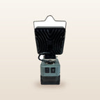 Milwaukee-compatible 18V LED Light & Fan Bundle: LED light, rear view showing the heat sink and wire handle