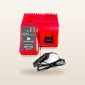 Milwaukee-compatible Balanced Auto Charger from Mr Swagman: balanced charger with 12V plug lead