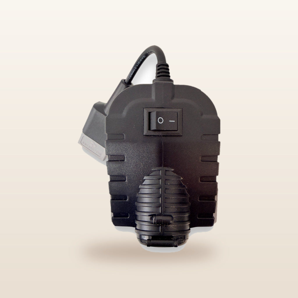 Bosch-compatible Volt Step Down PRO: rear view showing the on/off switch