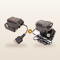 Mr Swagman HiKOKI-compatible 18V to 12V Power Supply + Auto Charger Bundle: power supply and in-car charger on 18V batteries