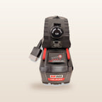 Milwaukee-compatible Volt Step Down PRO: front view showing the capped 12V socket