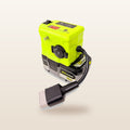 Ryobi ONE+ compatible 18V to 12V Step Down Power Supply from Mr Swagman: on an 18V tool battery, with Anderson plug lead