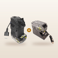 Ryobi ONE+ compatible Volt Step Down PRO + Auto Charger Bundle from Mr Swagman: PRO unit and in-car charger on 18V batteries