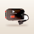 Ozito/Einhell-compatible 18V to 12V Power Supply + Auto Charger Bundle: digital voltage display lit
