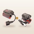 Mr Swagman Ozito/Einhell-compatible 18V to 12V Power Supply + Auto Charger Bundle: power supply and in-car charger
