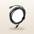USB-C to 20V DC Cable for Starlink Mini from Mr Swagman: cable coiled, with USB-C and DC plugs